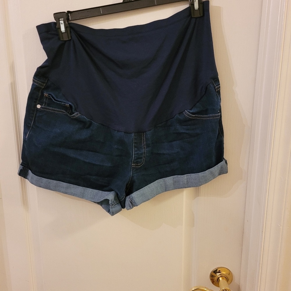 Denim Maternity Shorts Sz XL